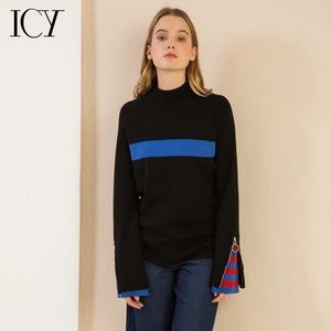 ICY sweater with sleeve detail